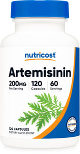 Nutricost Artemisinin 200mg, 120 Vegetarian Capsules - Non-GMO, Gluten Free, 60 Servings