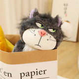 EASELR 12inch Angry Cat Stuffed Animal Toys, Cute Cat Kitten Plush Soft Kawaii Anime Plush Wicked Black Cat Plushies for Kids Birthday Christmas