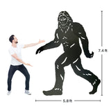 SRDJXY 7.4ft Bigfoot Outdoor Decor Metal Big Foot Sasquatch Gifts for Men Women Dad Bigfoot Silhouette Statues for Garden, Outside, Yard Art, Patio, Yard Display, Forests, Lawn Decorations