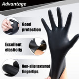PROMEDIX P Nitrile Disposable Gloves,4mil-100 Count,Gloves Disposable Latex Free,Powder Free for Cooking,Household,Food safe (Large, Pack of 2)