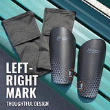 Northdeer Soccer Shin Guards for Kids Adults. Sleeves with Optimized Insert Pocket - Protective Soccer for Boys Girls Men