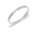 Coach Women's Signature C Logo Hinged Bangle Bracelet