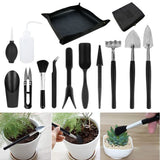 15 Pieces Succulent Plants Tools - Plant Repotting Mat and Storage Bag,Mini Garden Transplanting Tools for Indoor Outdoor Miniature Fairy Flower Plant Care