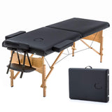 BestMassage Massage Bed Portable Massage Table 28 inche Wide Lash Bed Heigh Adjustable 2 Folding Spa Table with Non-Woven Bag for Spa Footmassage Facial CareSpa Tattoo