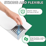 6 Pack Magnetic Vent Covers, Strong Vent Covers 5.5 X 12inch High Strength Magnetic Vent Cover for Floor Wall and Ceiling Registers Home HVAC and AC Vents