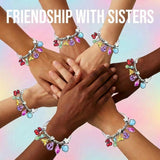 Bracelets Inspired by KATSEYE Merch for Fans, Guardian Shield, Limitless Key, Stellar Tiara, Dual Cherry, Dream Anchor, Soothing Shell with Pink K-pop Style Card for Concert Outfits Gifts (7.5, Inches)