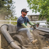 FARMER'S DEFENSE Gardening Arm Sleeves|UV Cooling Protective Sleeve Women & Men|Anti-Scratch Cover Sun UPF Outdoor Protection - Forest Green - L/XL