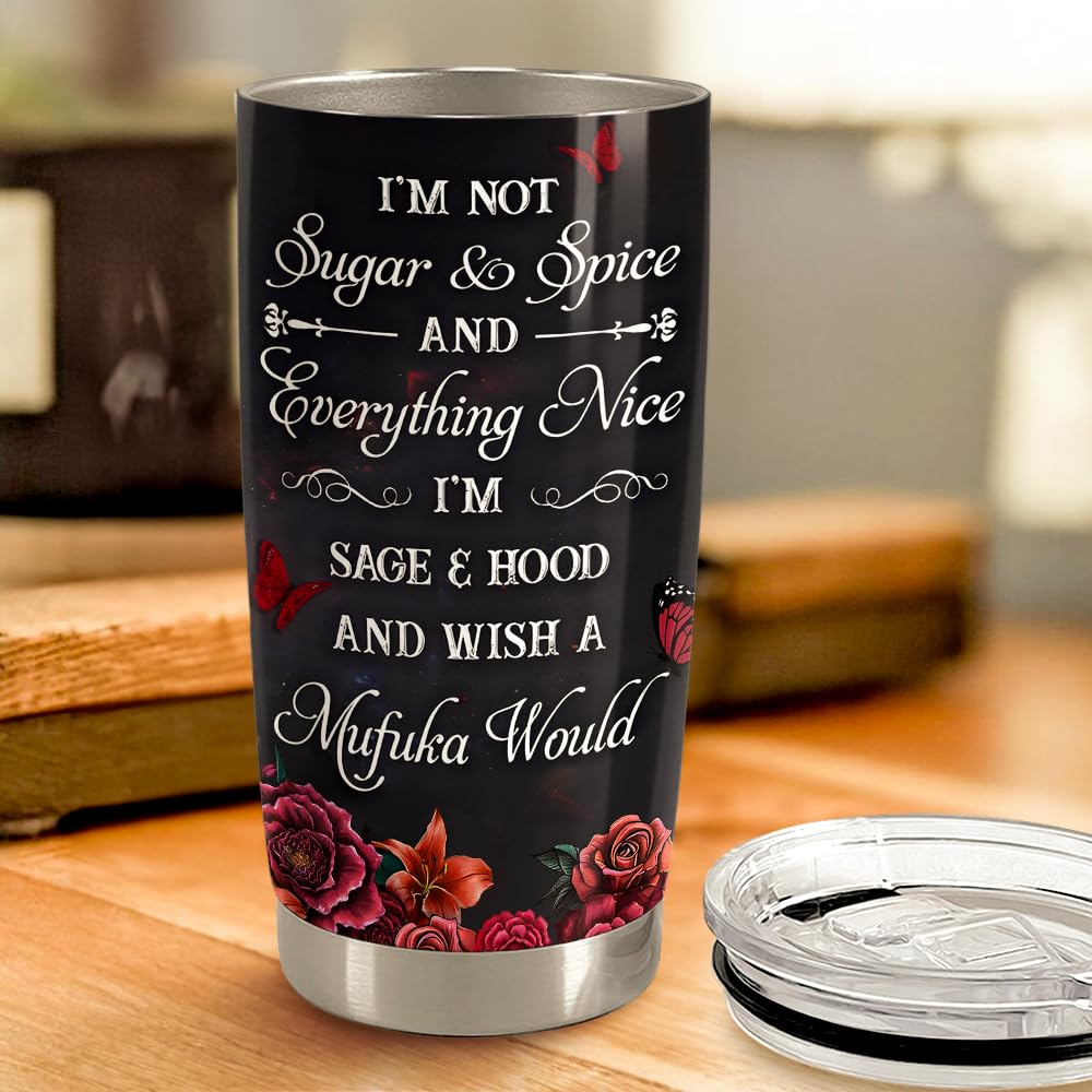 Sugar Skull Tumbler 20oz Stainless Steel Insulated Coffee Travel Mug Cup for Women Girls Gifts for Birthday Christmas Halloween