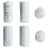 Anvo Memory Foam Pillow, Neck Contour Cervical Orthopedic Bed Pillow for Sleeping Side Back Stomach Sleeper, Ergonomic Design for Neck and Shoulder Pain Relief, Blue White, Firm