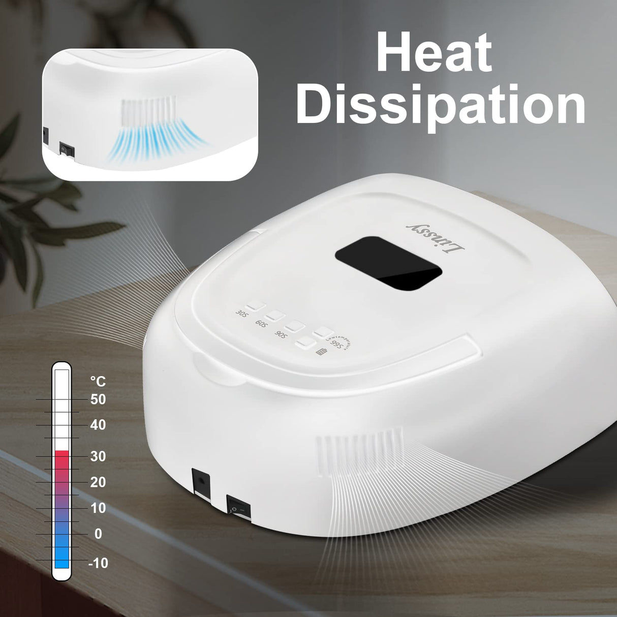 60W Rechargeable UV LED Nail Lamp, Faster Wireless Nail Dryer Gel Polish Light 42 Beads & Portable Handle, Professional Curing Lamp For Fingernail and Toenail, Auto Sensor & Quick Dry Nail Machine