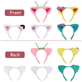 5 PCS Cat Ears Headband Set-Halloween Christmas Festival Theme Party Cartoon Cosplay Costume Accessories