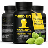 Third Eye Awakening – Organic Haritaki Capsules – King of Herbs for Pineal Gland Decalcification, Third Eye Activation & Intuition – Trusted by Millions of Yogis – 650mg – 100 Vegan Capsules.