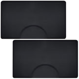 Saloniture 3 ft. x 5 ft. Salon & Barber Shop Chair Anti-Fatigue Floor Mat - Black Rectangle - 1/2 in. Thick - 2 Pack