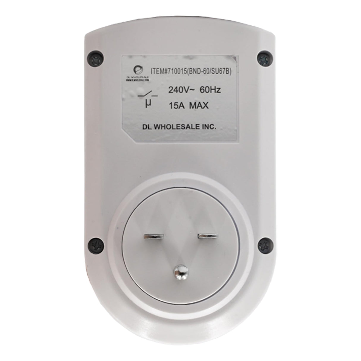 Grow1 240V Outlet Digital Timer, Single Outlet, 15A, Compatible with 220V, 230V & 240V Outlets, Great for Grow Lights, Reptile Enclosures & Aquarium Timer