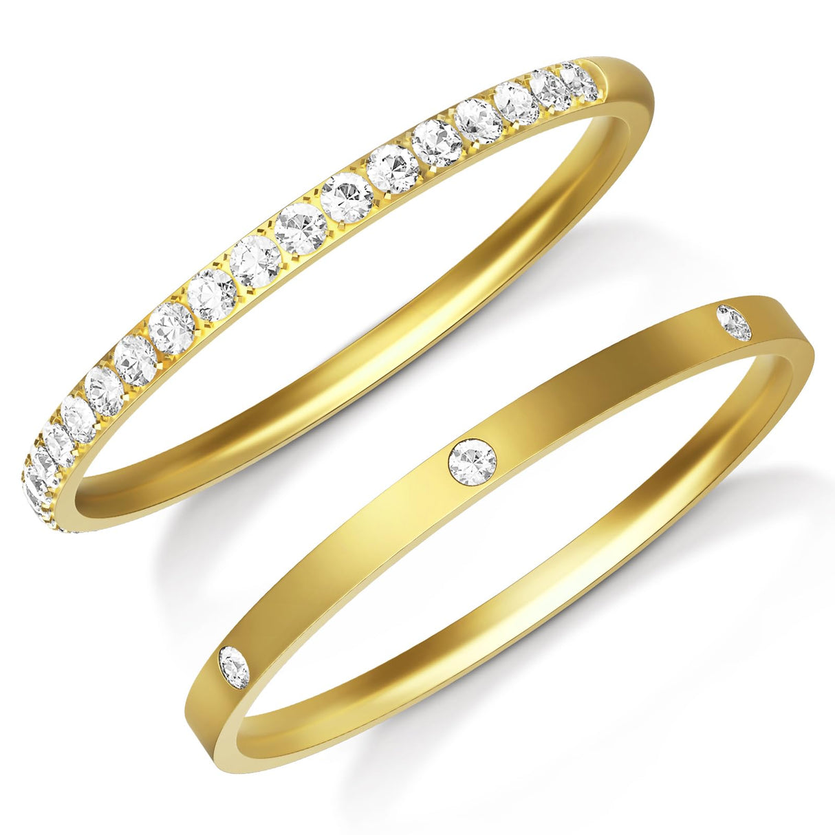 ZOOROO 2-Pack Stackable Bands for Oura Ring 5/Oura Ring 4/Oura Ring 3 Stack