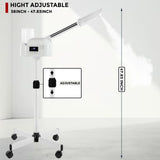 Hovinke Professional Facial Steamer On Wheels for Esthetician, Touch Screen Vaporizador Facial Steamer with Hot Mist&Timer Function, Spa and Home Use