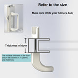 House Guard Sliding Patio Door Handle Set, Mortise Lock, 3-15/16", White