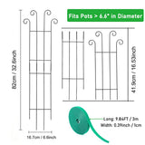 32.6inch Plant Trellis for Pot Climbing Plants Indoors & Outdoor, Garden Trellis for Potted Plants, Rust-Proof Metal Sturdy Yet Gentle Climbing Stakes Support for Ivy Pothos Hoya Monstera (4pcs)