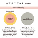 EFYTAL Initial Necklaces for Women, 14K Gold/Sterling Silver, Custom Gift