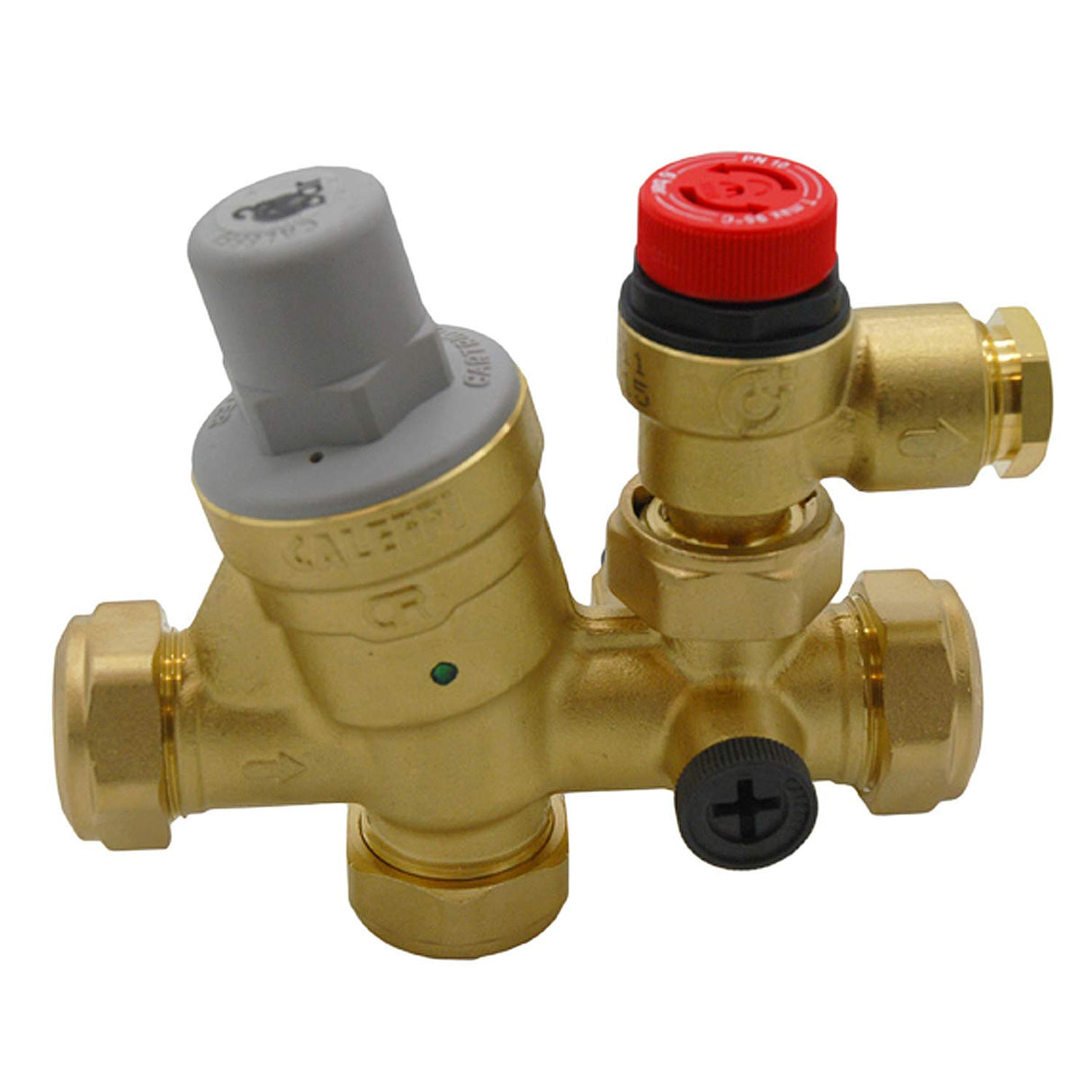 Caleffi - 22mm Inlet Control Multibloc Valve Group 533002CST by Altecnic Caleffi