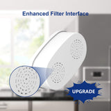 FYAEWPA 4 Pack Water-drop Replacement Filter WD-PF-01A Plus, Reduces PFOA/PFOS, Chlorine, Compatible with Water-drop Pitchers Replacement Filter，Lasts 3 Months or 200 Gallons