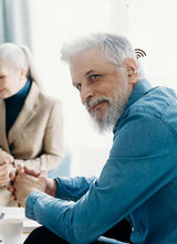 Nano Rechargeable Hearing Aids For Seniors With Noise Cancelling Hearing Amplifiers For Seniors Hearing Loss Mini Invisible Hearing Aids With Charging Case Pair (blue & Red)