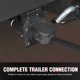 Nilight 16 Feet Heavy Duty 7 Way Plug Inline Trailer Cord 7-Pin Trailer Cord Wire Cable for Truck Camper Blade Molded RV Cable Weatherproof & Corrosion Resistant-16FT