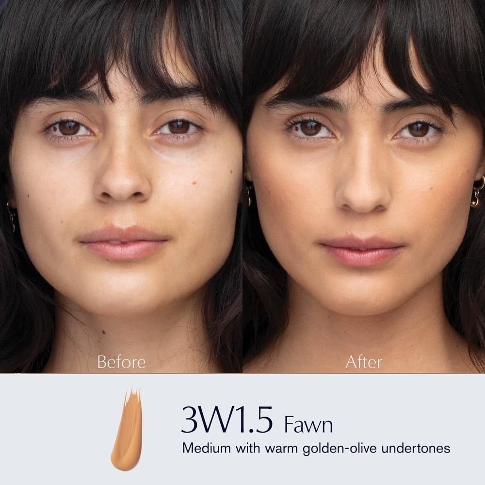 Estée Lauder Double Wear Stay-in-Place 24-Hour Long-Wear Matte Foundation Makeup, 1 Fl Oz, 3W1.5 Fawn