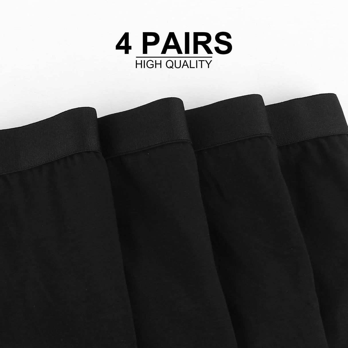 Natural Feelings Mens Underwear Boxer Briefs Pouch Trunks Underwear for Men 1.5" No Fly Boxer Trunks 4-Pack M