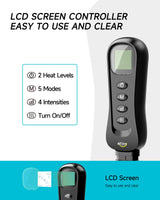 ALLJOY Leg Massager for Circulation and Pain Relief FSA, Gifts for Men Women Dad Mom, Leg Massager with Heat and Compression, 2 Heat 5 Modes 4 Intensities 4 Extenders