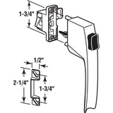 Prime-Line K 5145 Screen and Storm Door Push Button Latch Set With Night Lock – Replace Old or Damaged Screen/Storm Door Handles – White Finish, Fits Doors 5/8 – 1-1/4 in. Thick (Single Pack)
