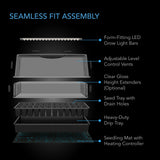 AC Infinity Heavy-Duty Large Humidity Dome 6x12 Germination Kit, Full Spectrum LED Grow Light Bars w/Samsung LM301H EVO LEDs, Heat Mat, 3 mm Thickest Dome, Trays, Extension Panels, for Seed Starting