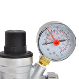 Kudos-Trading - Water Pressure Reducing Regulator Valve for 22mm Compression & 15mm Copper Piping Adjustable 1-6 Bar Brass Adjustable Pressure Reducing Valve with Gauge.