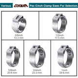 LOKMAN 50 Pack 3/4 Inch PEX Cinch Clamps, Stainless Steel Cinch Crimp Rings Pinch Clamps for PEX Tubing Pipe Fitting Connections (3/4 Inch)