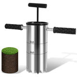 Somivrusa Portable Golf Hole Cutter 4" & 6" Golf Cup Digger, USGA-Standard Detachable Handle Stainless Steel Hole Digger for Backyard, Garden & Outdoor Golf Putting