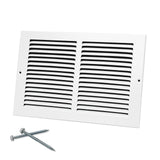 Howeall 12"W x 8"H [Duct Opening Size] Steel Return Air Grille, Air Return Vent Cover for Ceiling and Sidewall - HVAC Air Vent Covers - [Outer Dimensions: 13.75"W x 9.75"H]