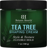 Botanic Hearth Tea Tree Shaping Cream, Hair Styling Cream With Collagen & Biotin | Style & Texture, Strong & Flexible Hold, For All Hair Types | Men And Women | Made In Usa | 7 Oz