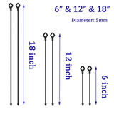 Silicone Cable Ties with Holes, 24PK Reusable Twist Ties for Bundling
