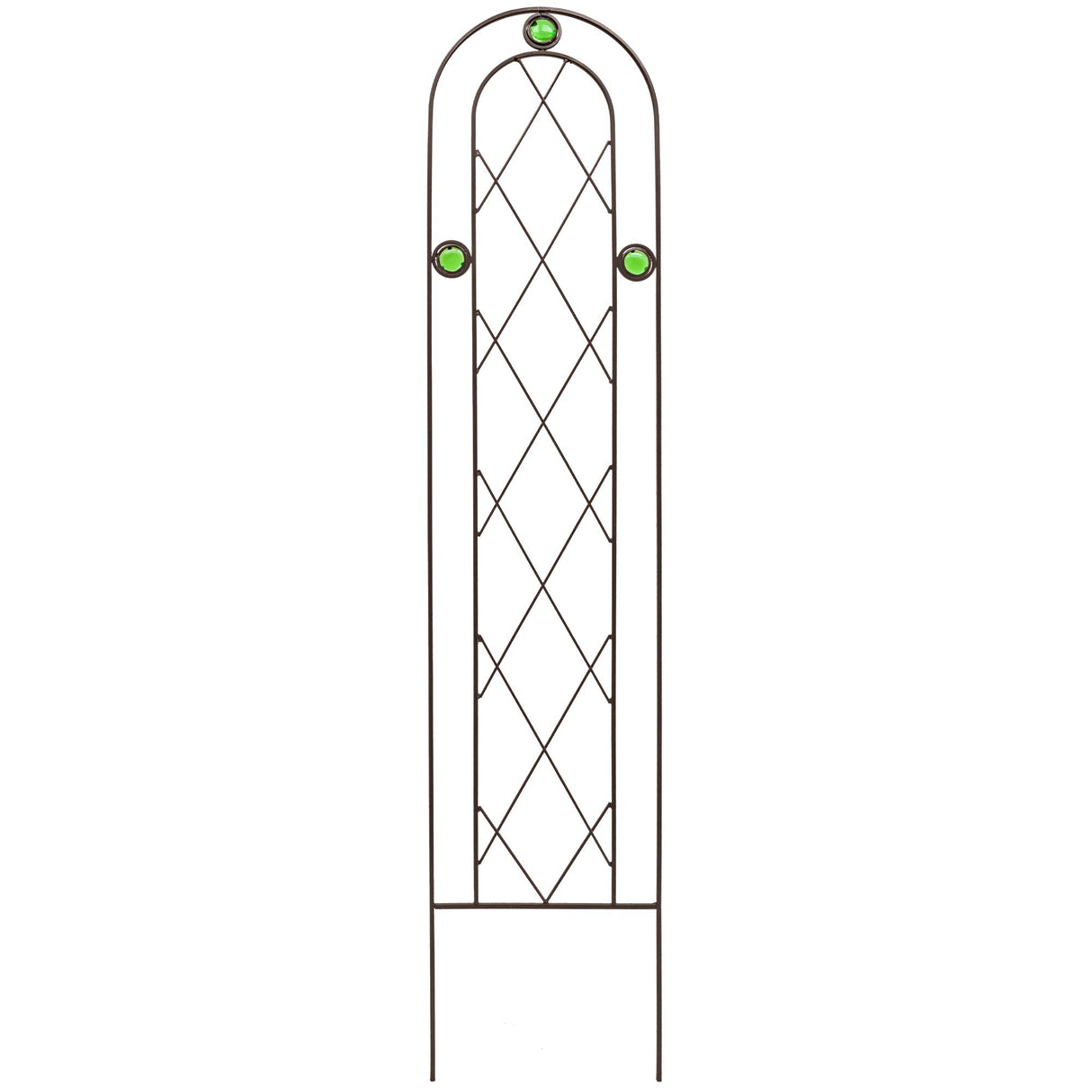 Arcadia Garden Products TR01 4' x 10" Arched Garden Trellis, Black