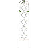 Arcadia Garden Products TR01 4' x 10" Arched Garden Trellis, Black