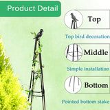Garden Trellis, 47" Plant Trellis for Potted Plants Flowers Vegetables and Vines,Tomato Cage Tower,Garden Obelisk Trellis,Plant Support Stand for Climbing Plants Outdoor and Indoor-2 Pack