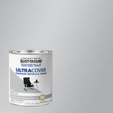 Rust-Oleum 254100 Painter's Touch Latex Paint, Quart, Metallic Silver, Pack of 1