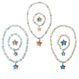 LUV HER Bluey Girl's Jewelry Set - Dress up 9 Piece Toy Jewelry Box Set with Bead Necklace, Bracelet and Ring - Play Accessories - Ages 3+