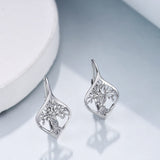 WINNICACA Tree of Life Earings for Women Sterling Silver Tree of Life Leverback Earrings Jewelry Gifts for Women Birthday Christmas Xmas