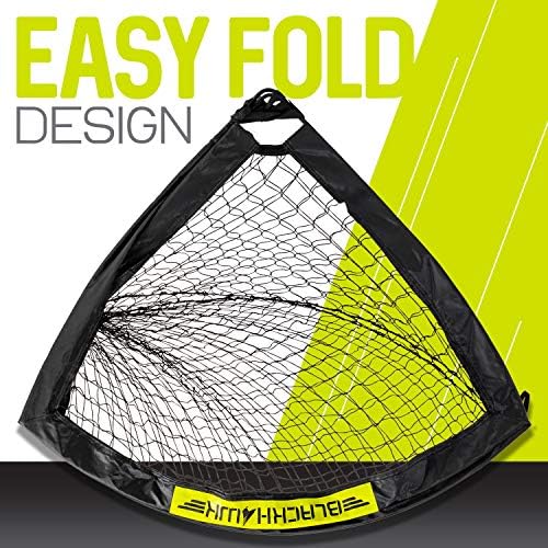 Franklin Sports Blackhawk Backyard Soccer Goal - Portable Pop Up Soccer Nets - Youth + Adult Folding Indoor + Outdoor Goals - Multiple Sizes + Colors - Perfect for Games + Practice