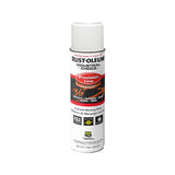 Rust-Oleum 203030-12PK Industrial Choice Inverted Solvent-Based Marking Spray Paint, 17 Oz, White, 12 Pack