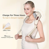 KppeX 6D Neck Massagers Pillow with Heat for Pain Relief Deep‑Tissue