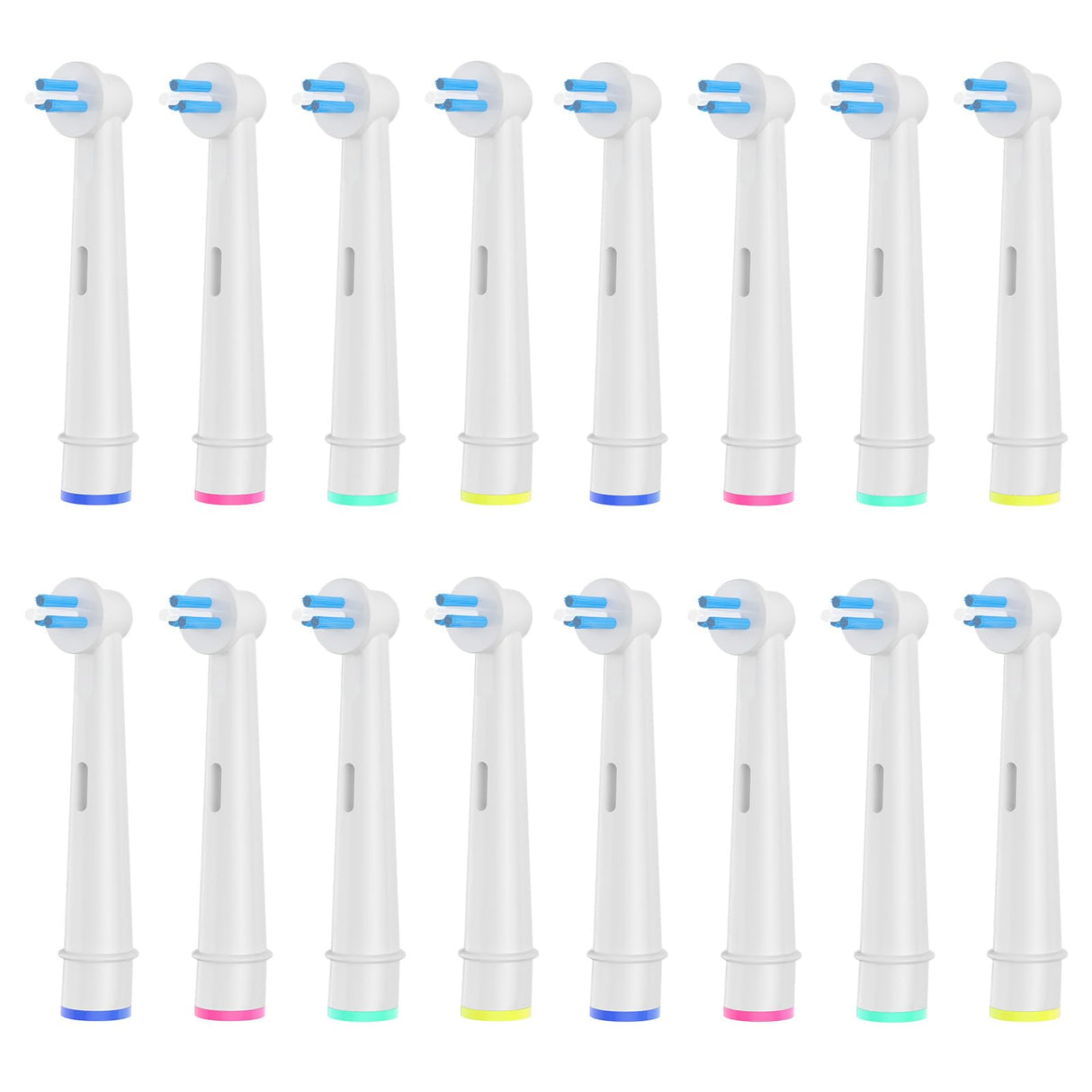 16pcs Interspace Replacement Heads Compatible with Oral B Electric Toothbrushes for Cleaning Crevices, Bridges and Implants.