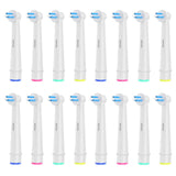 16pcs Interspace Replacement Heads Compatible with Oral B Electric Toothbrushes for Cleaning Crevices, Bridges and Implants.