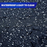SUPERJARE 0.56'' Thick 12 Pcs 48 Sq Ft Rubber Top Exercise Equipment Mats, High Density EVA Foam Mats with Rubber Top, Interlocking Gym Flooring for Home Gym, Protective Workout Mat, Black/Grey